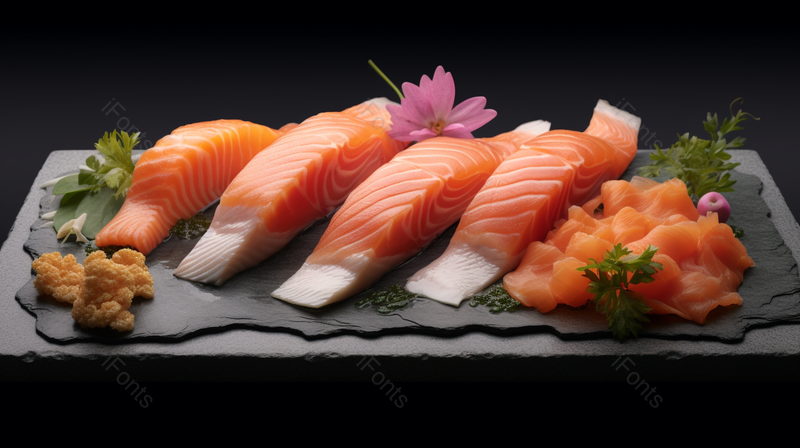 日本料理三文鱼刺身生鲜美食美食广告背景,高清,摄影图,摄影图片,图片大全,摄影图免费下载